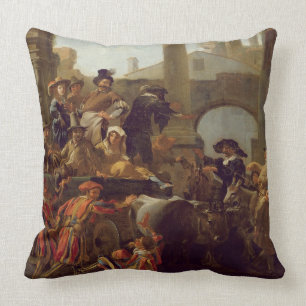 Coussin Temps de carnaval à Rome, 1653 (huile sur la