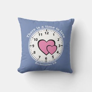 Coussin TEMPS Personnalisé POUR AIMER Ecclesiastes Christi