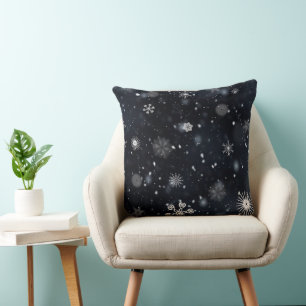 Coussin Tendance du Motif de flocon de neige à froid