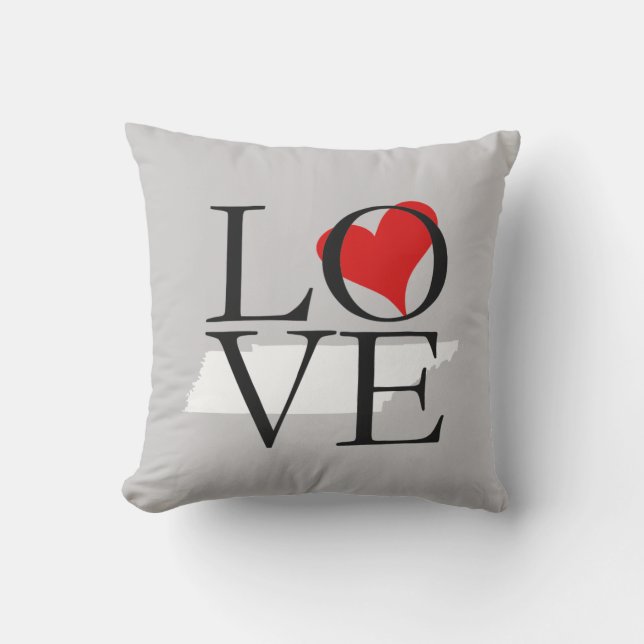 Coussin Tennessee State Love Thlow (Recto)