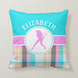 Coussin Tennis féminin monogramme Tennis d'été