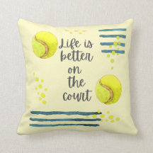 Tennis Life est meilleur sur la aquarelle de court