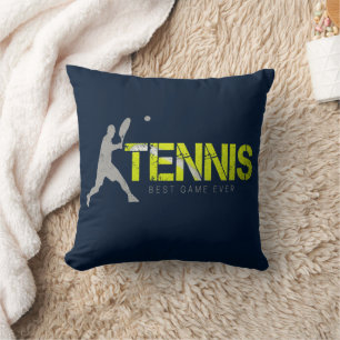 Coussin Tennis Meilleur Jeu Jamais Vintage Sport Design Co