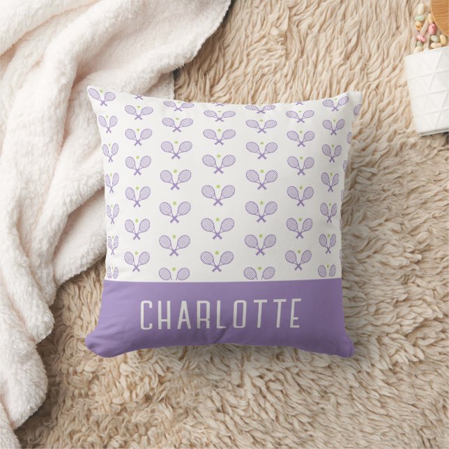 Coussin Tennis Personnalisé Motif Tennis Personnalisé (Couverture)