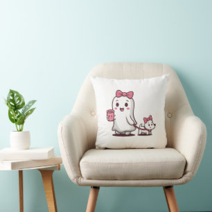 Coussin Tenue de fantôme mignon pour enfants pour Hallowee