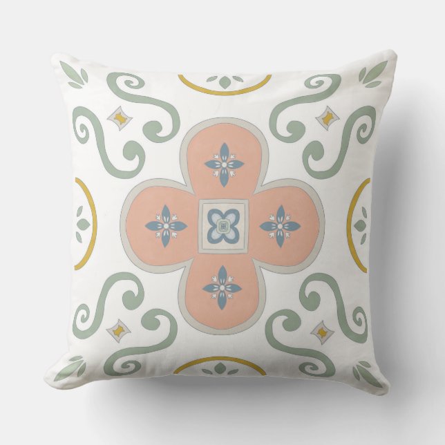 Coussin terracotta scandinave (Recto)