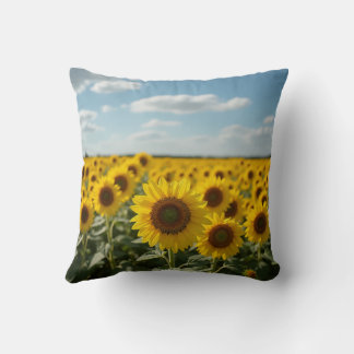 Coussin terrain de tournesol
