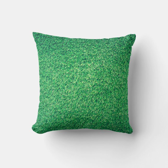 Coussin Terrain gazon vert texture (Recto)