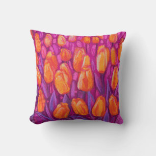 Coussin Terrain Tulipes, Fleurs De Printemps Florales Oran