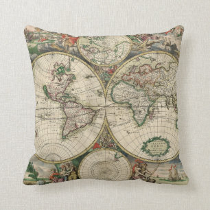 Coussin Terrarum Orbis Tabula