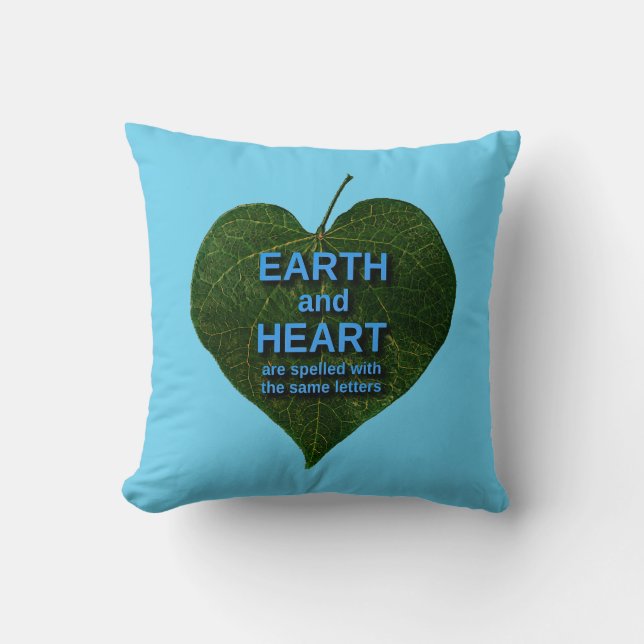 Coussin Terre - Anagram du coeur (Recto)