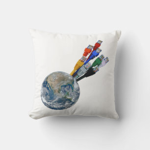 Coussin Terre connectée au réseau Ethernet