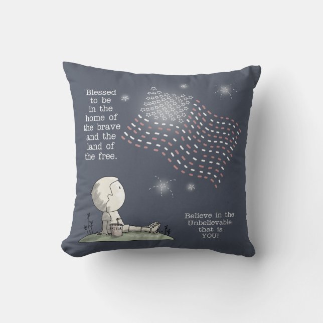 Coussin Terre des Libres (Recto)