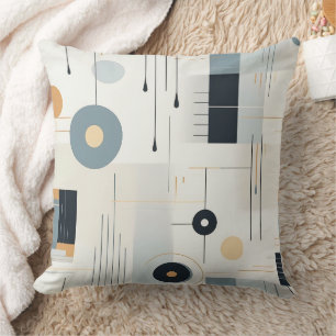 Coussin Terre Moderne Abstraite Géométrique Neutre (2)