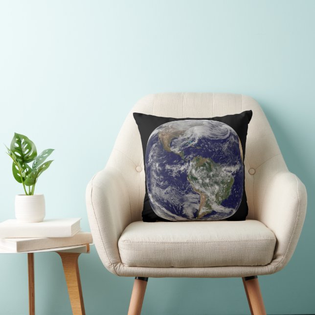 Coussin Terre Pleine Montrant Une Puissante Tempête D'Hive (Chaise)