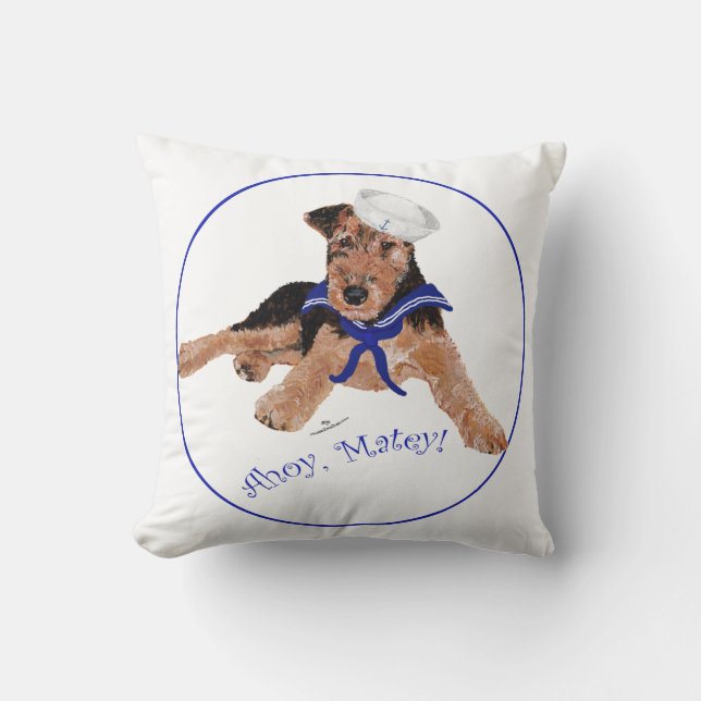 Coussin Terrier Marin Garçon (Recto)