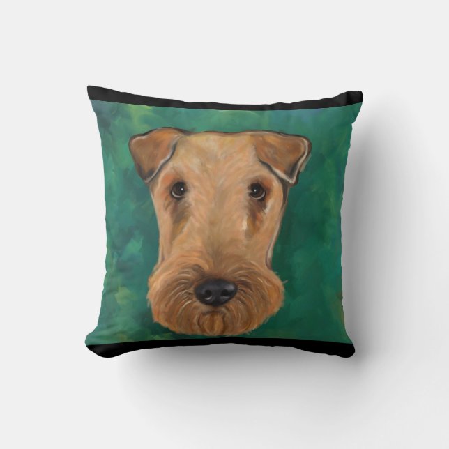 Coussin Terriers Airedale (Recto)
