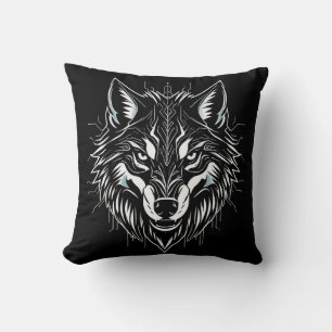 Coussin Tête de loup art