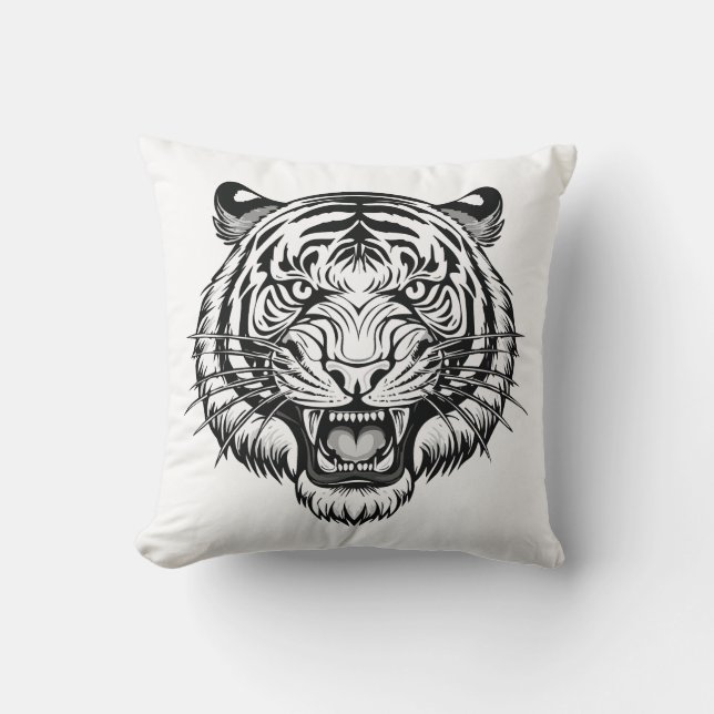 Coussin tête de tigre (Recto)