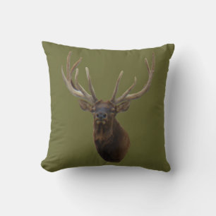 Coussin Tête d'élan E48 en velours