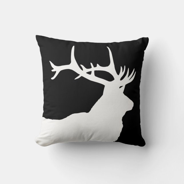 Coussin Tête d'Elk (Recto)