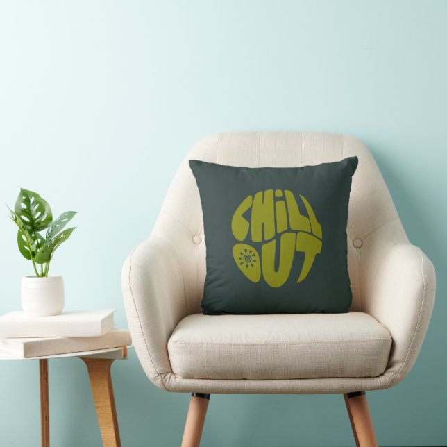 Coussin Texte à la main en forme de boule (Chaise)