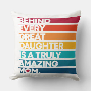 Coussin Texte d'expression de conception mignonne pour la