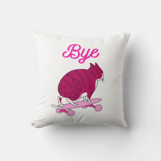 Coussin Texte du cache rose amusant