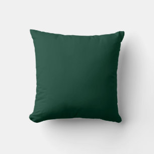 Coussin Texte monochrome vert Émeraude