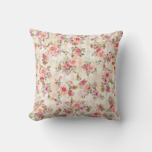 Coussin Textile floral texture de fleurs motif abstrait, b
