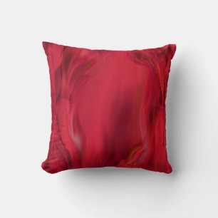 Coussin Textile rouge fumeux