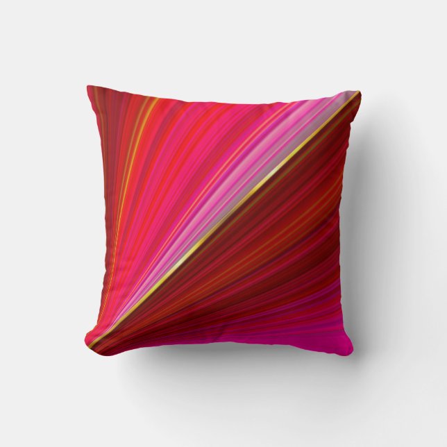 Coussin Texture abstraite de rouge de gradient (Recto)