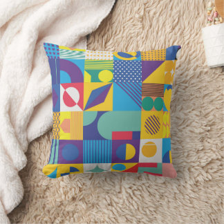 Coussin Texture arrière - plan design avec motif géométriq
