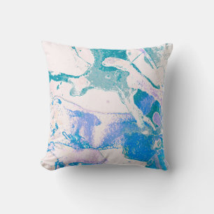 Coussin Texture artistique. Bright Violet Border. Art viol