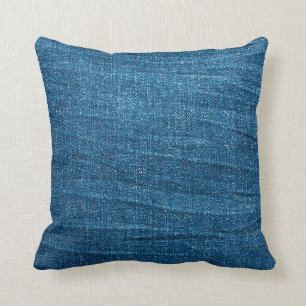Coussin Texture bleu denim, texture bluejeans