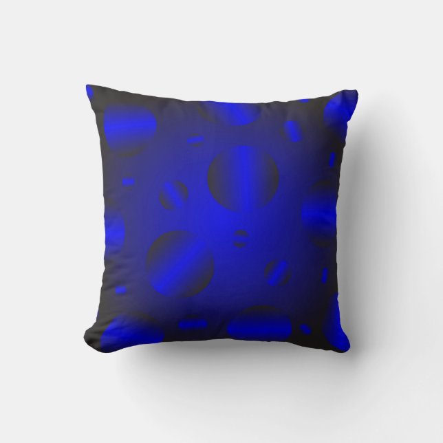 Coussin  Texture bleue (Recto)