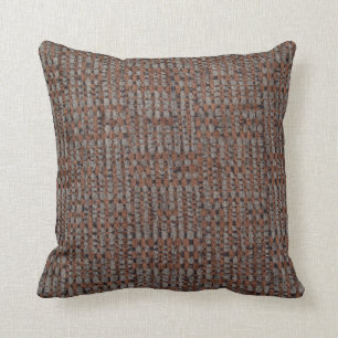 Coussin texturé Brown gris et noir
