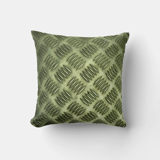 Coussin Texture Checkered de plancher d'acier inoxydable (Recto)