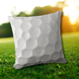 Coussin Texture de balle de golf blanche et alvéolée