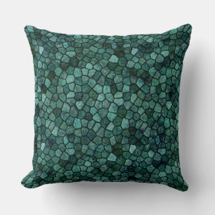 Coussin Texture de croûte mosaïque océanique motif abstrai