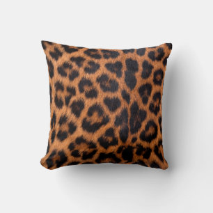 Coussin Texture de peau de léopard : Parcelle de tache léo