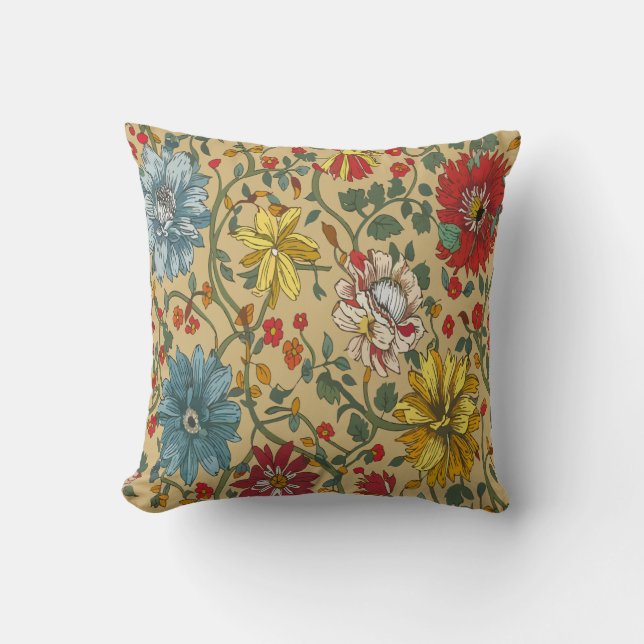Coussin Texture des fleurs (Recto)