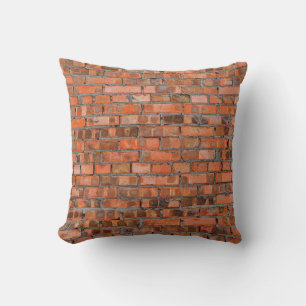 Coussin Texture d'un vieux mur de brique closeupaged, arch
