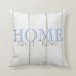 Coussin Texture en bois adorable, Home Sweet Home