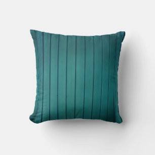 Coussin Texture en bois bleu