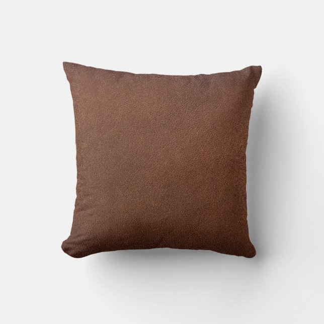 Coussin Texture en cuir authentique, véritable arrière - p (Recto)