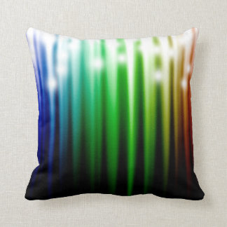 Coussin texture étincelante arc-en-ciel