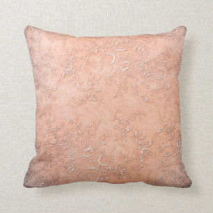 Coussin Texture florale victorienne de vignes de pêche