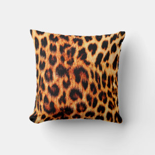 Coussin texture léopard sans joint, fourrure de léopard, a