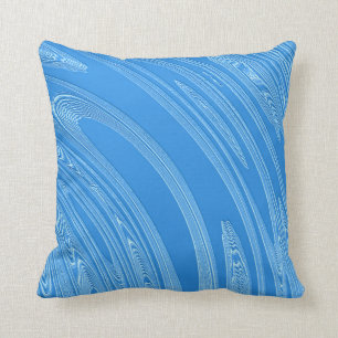 Coussin texture métallique bleue